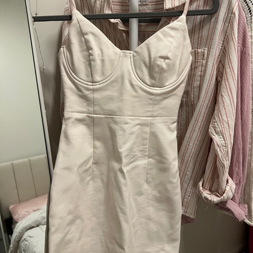 Princess Polly Novella Mini Dress in White
